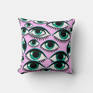 Mountain eye. Abstract icon.  Cushion