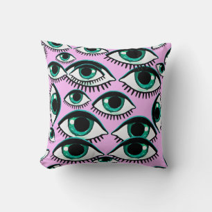 Mountain Eye Abstract Icon Cushion