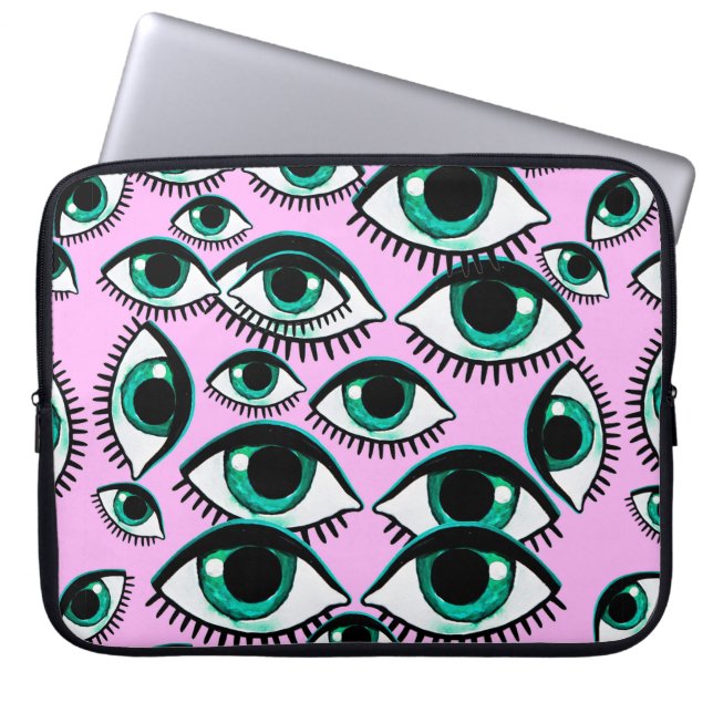 Mountain eye. Abstract icon.  Laptop Sleeve (Front)