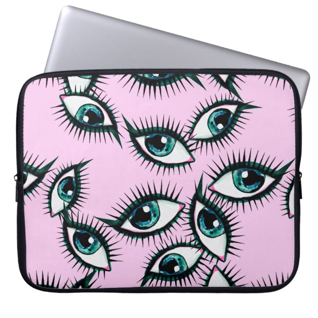 Mountain eye. Abstract icon.  Laptop Sleeve (Front)