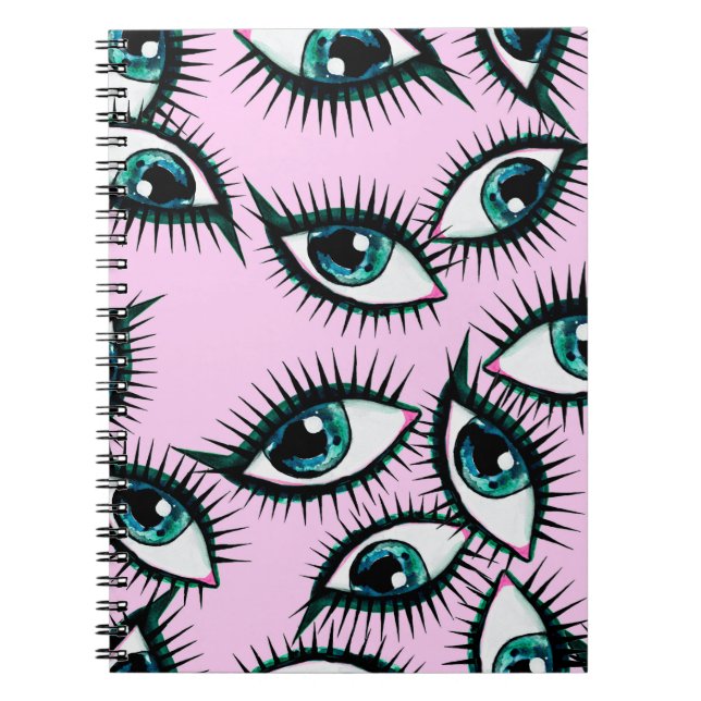 Mountain eye. Abstract icon.  Notebook (Front)