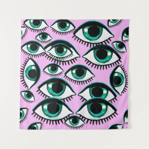 Mountain Eye Abstract Icon Tapestry