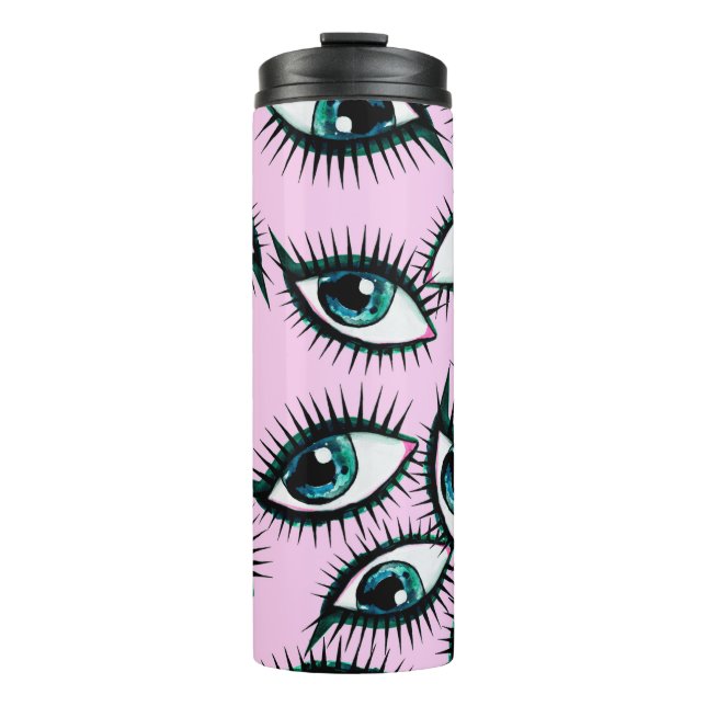 Mountain eye. Abstract icon.  Thermal Tumbler (Front)