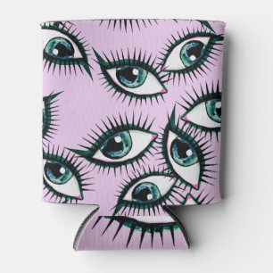 Mountain Eye Abstract Iconic Design Can Cooler