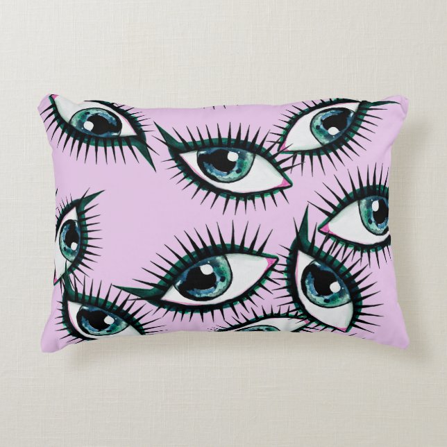 Mountain Eye Abstract Iconic Design Decorative Cushion (Front)