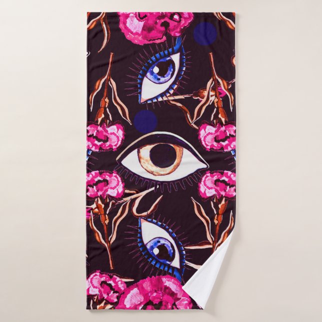 Mountain eye. Abstract pattern Bath Towel (Bath Towel)