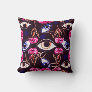 Mountain eye. Abstract pattern Cushion