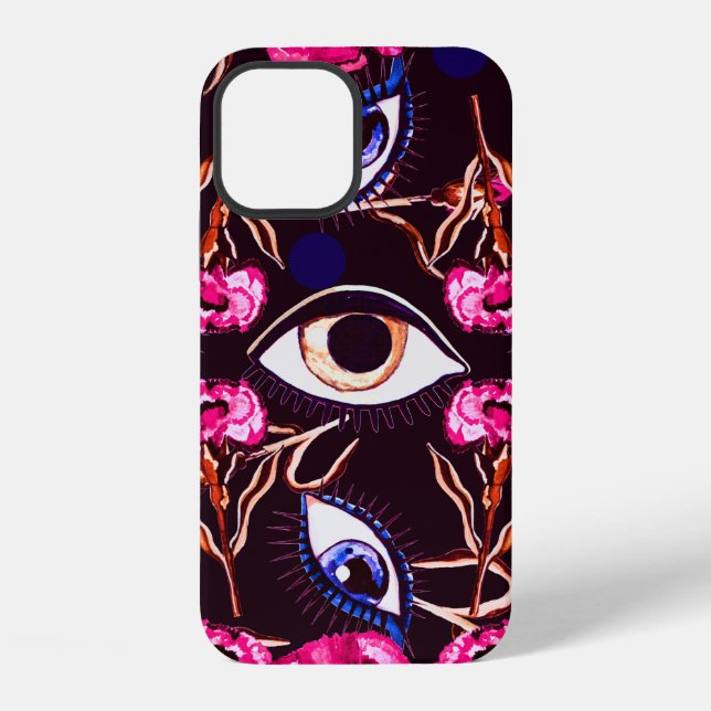Mountain eye. Abstract pattern iPhone Case (Back)