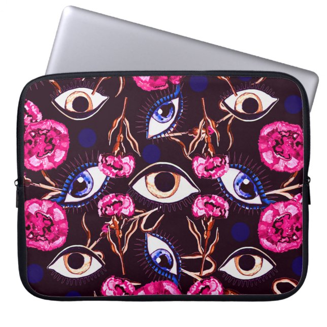 Mountain eye. Abstract pattern Laptop Sleeve (Front)