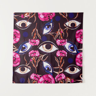 Mountain eye. Abstract pattern Tapestry