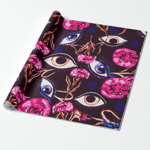 Mountain eye. Abstract pattern Wrapping Paper