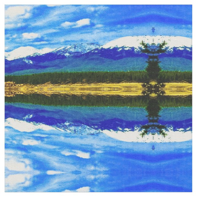 Mountain Fall Fabric (Close Up)