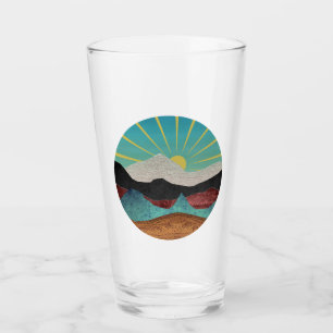 Mountain Fantasy Sunrise Glass