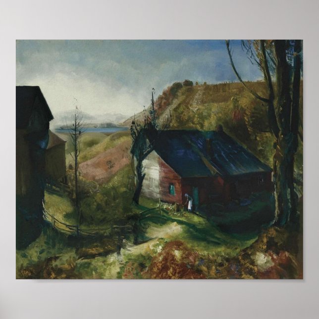 Mountain Farm by George Bellows (1922) Poster (Front)