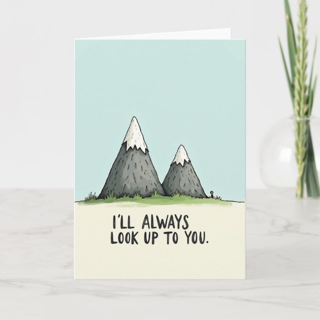 Mountain Fathers Day Card (Front)