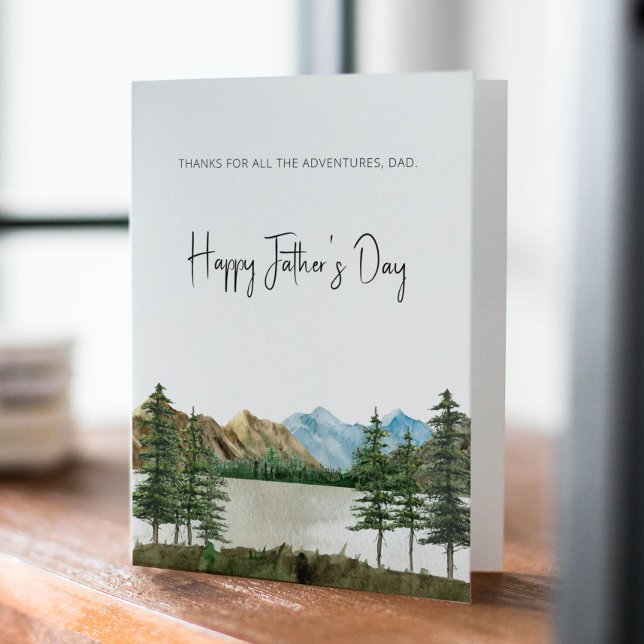 Mountain Father's Day Card for Outdoors Dad (Creator Uploaded)