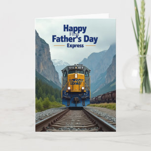 Mountain Fathers Day Engine Card