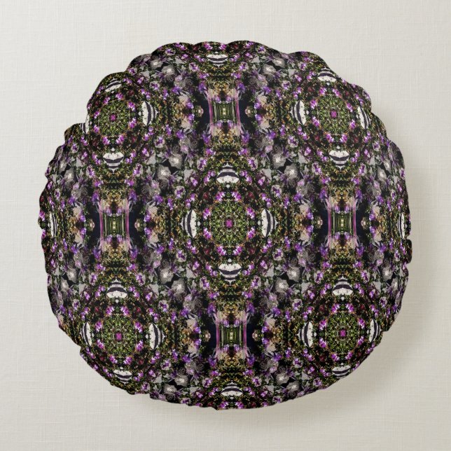 Mountain flowers..... round cushion (Front)