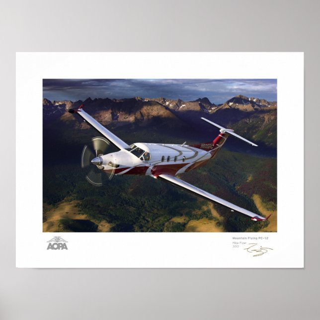 Mountain Flying PC-12 Gallery Poster (Front)