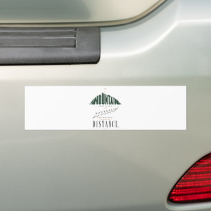 Mountain Footsteps Distance Quote Bumper Sticker