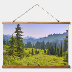 Mountain & Forest Landscape Washington State Hanging Tapestry