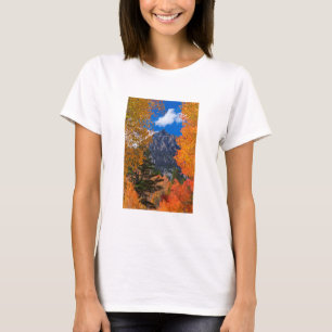 Mountain framed in fall foliage, CA T-Shirt