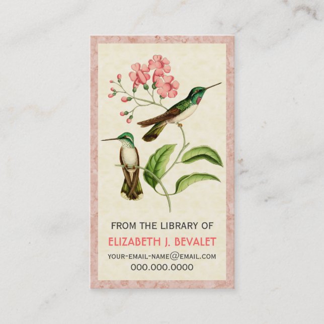 Mountain Gem Hummingbirds Personalised Media Cards (Front)