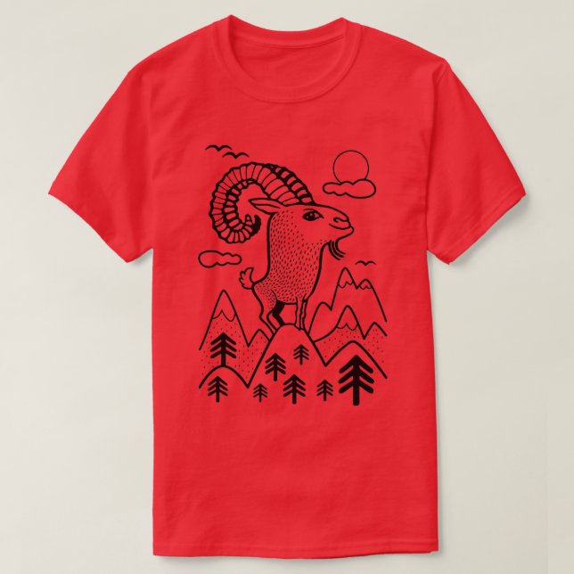 Mountain Goat    (3)  T-Shirt (Design Front)