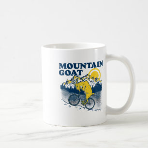 Mountain Goat Funny Mountain Biking Goat Biker Vin Coffee Mug