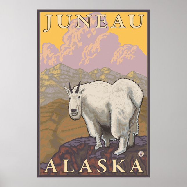 Mountain Goat - Juneau, Alaska Poster (Front)