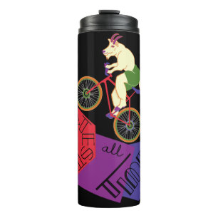 Mountain Goat Mountain Biking Thermal Tumbler