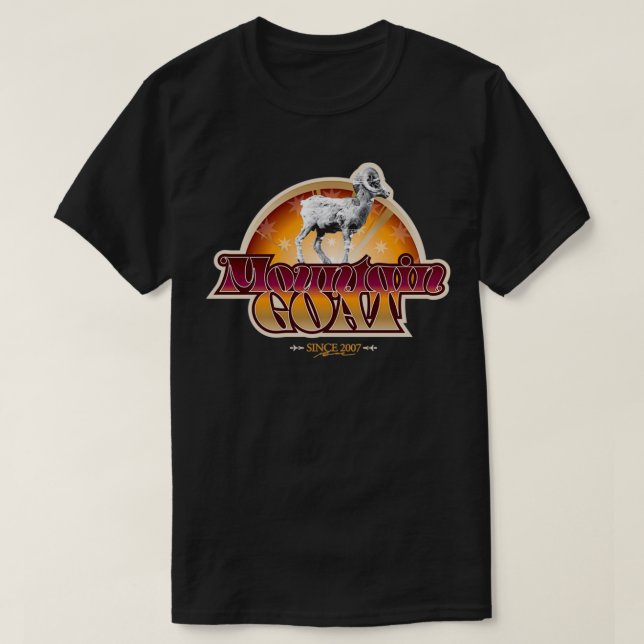 Mountain Goat  Retro  T-Shirt (Design Front)