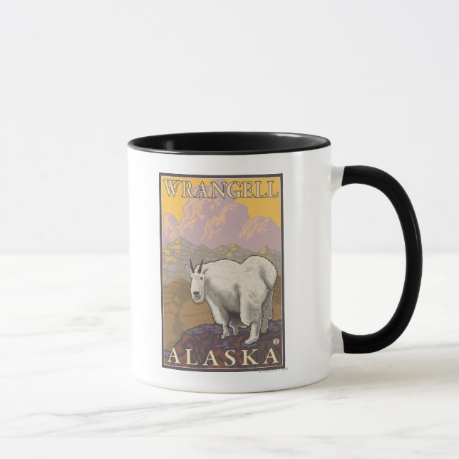Mountain Goat - Wrangell, Alaska Mug (Right)