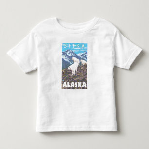 Mountain Goats Scene - Sitka, Alaska Toddler T-Shirt