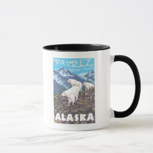 Mountain Goats Scene - Valdez, Alaska Mug