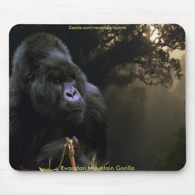 MOUNTAIN GORILLA Art Mouse Pad (Front)