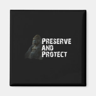 Mountain Gorilla Environmental Protection Conserva Magnet