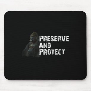 Mountain Gorilla Environmental Protection Conserva Mouse Pad