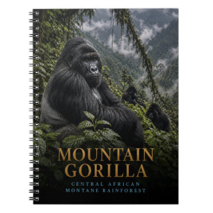 Mountain Gorilla Rainforest ANIMALS Notebook
