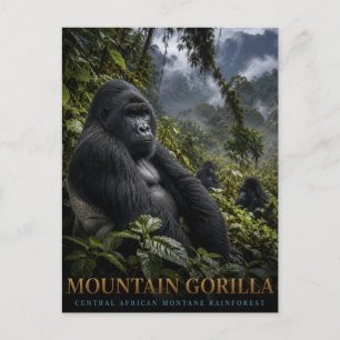 Mountain Gorilla Rainforest ANIMALS Postcard