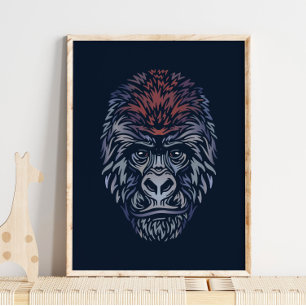 Mountain Gorilla Wildlife Print Gorilla Print