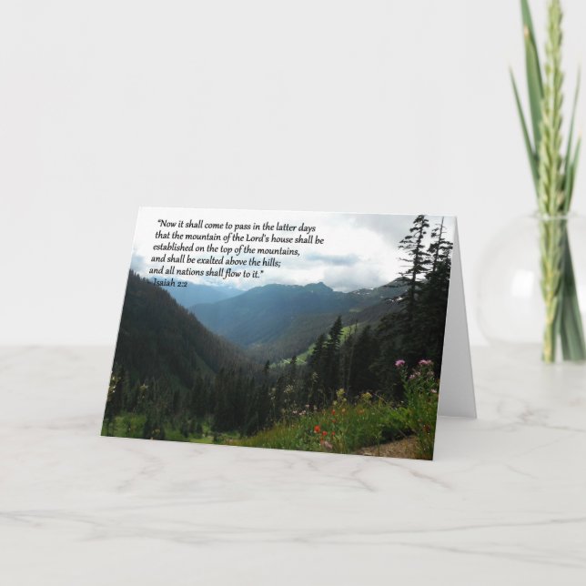 Mountain greeting card (Front)