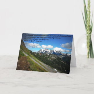 Mountain greeting card