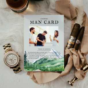 Mountain   Groomsman Photo Proposal Request Invitation