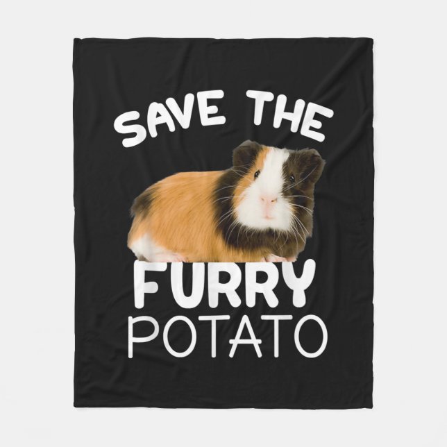 Mountain Guinea Pig - Save Furry Potato Fleece Blanket (Front)