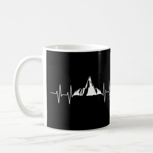 Mountain Heartbeat Coffee Mug (Left)