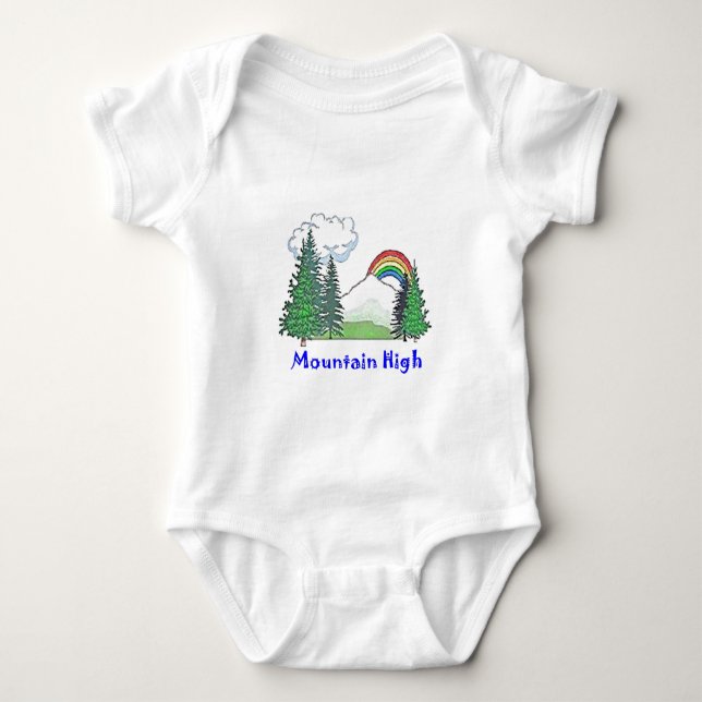 Mountain High Camp Baby Bodysuit (Front)