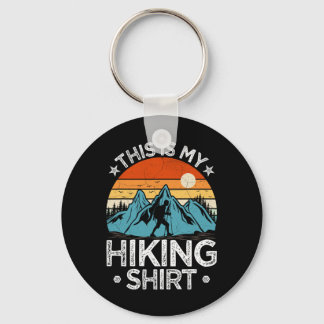 Mountain Hiking Adventure Vintage This Is My Hikin Key Ring