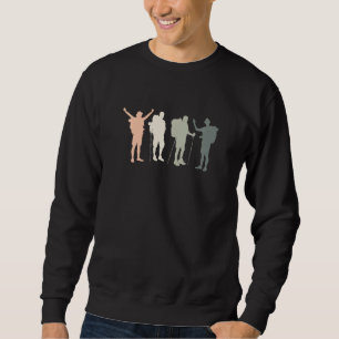 Mountain Hiking Buddies Hiker Trekker Hike Camping Sweatshirt
