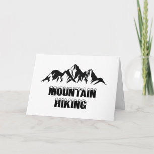Mountain hiking card